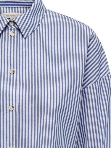 Bluse &quot;gldCARDANINA&quot; in blau/wei&szlig;