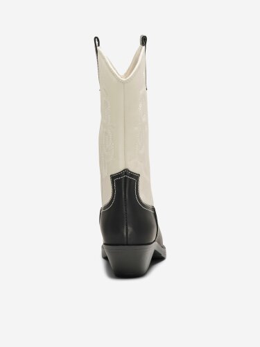 Cowboystiefel "gldBRONCO" in schwarz/weiß