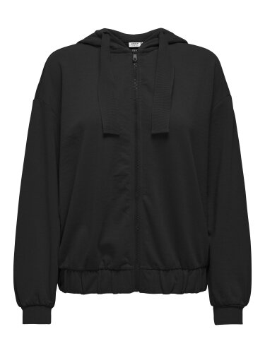 Oversize Sweatshirtjacke "gldVLTA" in schwarz