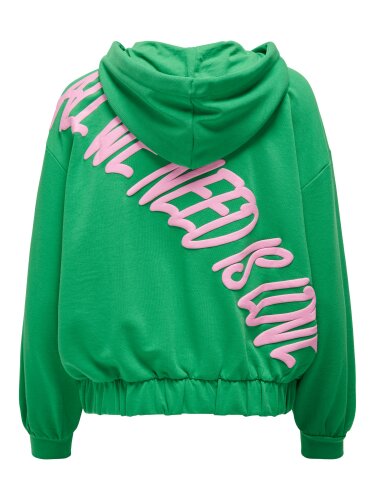 Oversize Sweatshirtjacke "gldVLTA" in grün