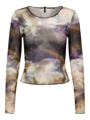 Langarmshirt "gldVANILLA" mit Galaxy-Print