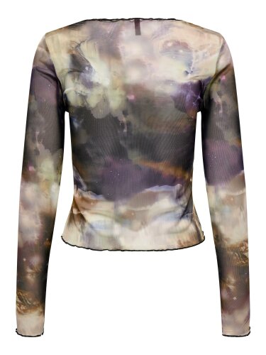 Langarmshirt "gldVANILLA" mit Galaxy-Print