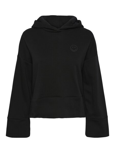 Hoodie mit Smiley-Print &quot;gldMAKENNA&quot; in schwarz