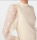 Pullover &quot;gldDOTME&quot; mit halbtransparenten &Auml;rmeln in creme