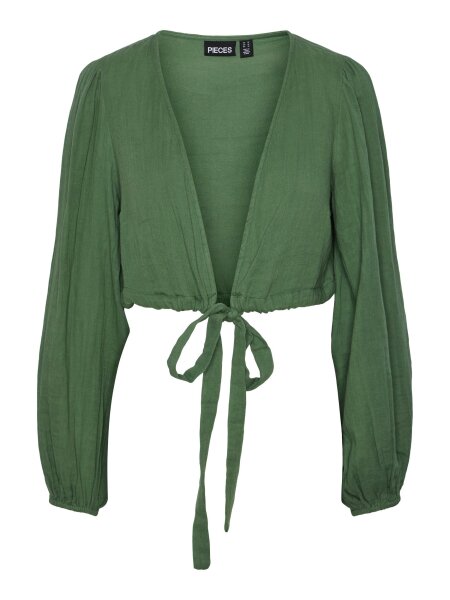 Lang&auml;rmeliges Musselin-Top &quot;gldASTINA&quot; in gr&uuml;n