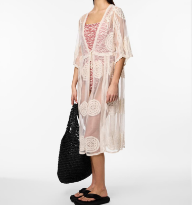 Kaftan &quot;gldAIDA&quot; in Cloud Dancer