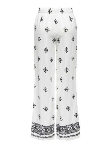 Weite Hose &quot;gldCARO&quot; aus Leinen und Viskose