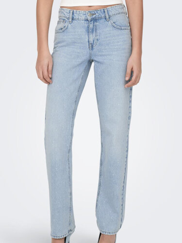 Low-Waist-Jeans &quot;gldBREE&quot; mit Strassteinchen