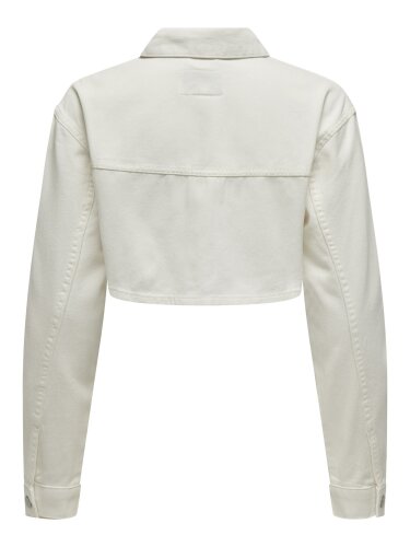 Cropped Jeansjacke &quot;gldFAYE&quot; in wei&szlig;