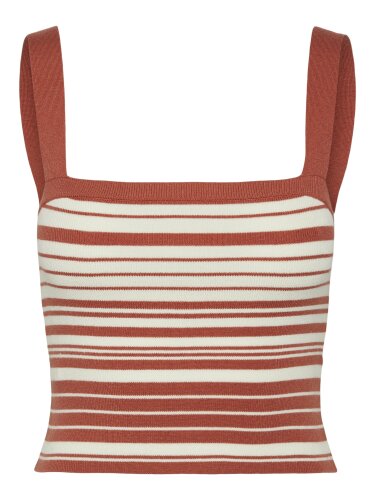 Geripptes Tanktop "gldAMARI" mit Eco-Viskose