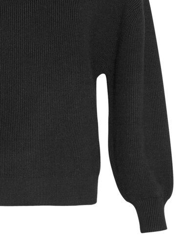 Schwarzer Pullover "gldACENTIA" mit Eco-Viscose
