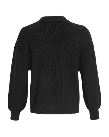 Schwarzer Pullover &quot;gldACENTIA&quot; mit Eco-Viscose