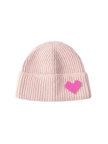Beanie &quot;gldFABIENNE&quot; in rosa mit Herz