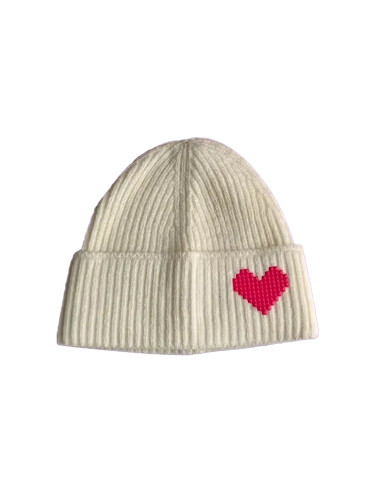 Beanie &quot;gldFABIENNE&quot; in beige mit Herz