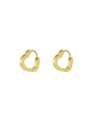 Herzchenohrringe "gldISA" in gold