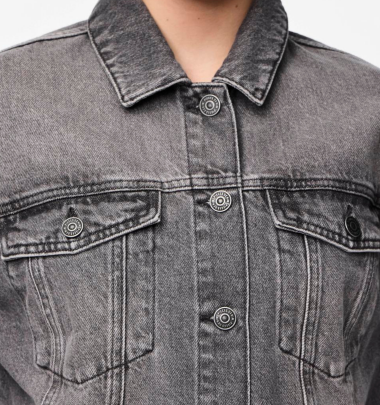 Jeansjacke "gldNYNNE" in grey denim