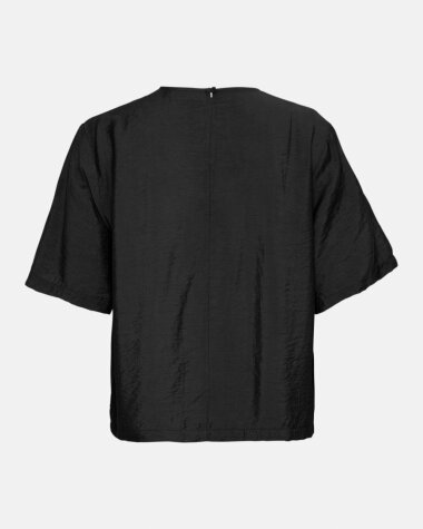 Edles Shirt "gldAUDIA" mit ECO-Viskose in schwarz