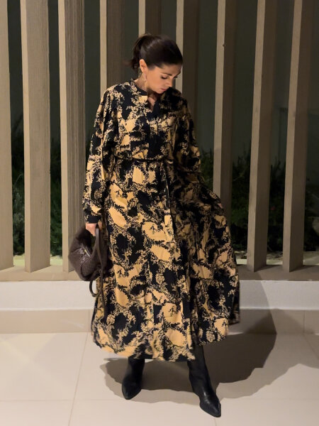 Mididress &quot;gldUTTARA&quot; mit Blumenprint