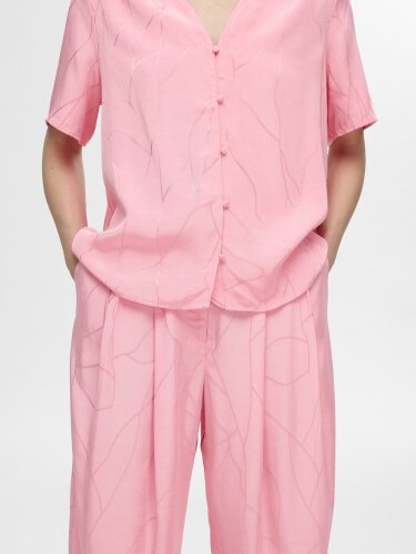 Satinhose "gldDIMITRA" in rosa aus Viskose