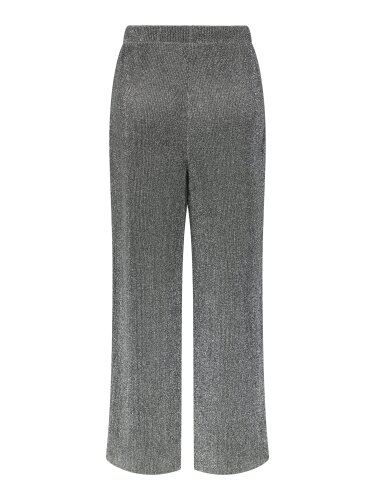 Weite Glitzerhose &quot;gldROYA&quot; in silber