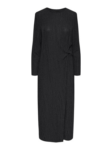 Langes Glitzerkleid "gldRENATA" in schwarz