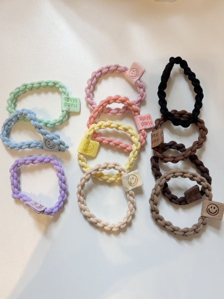 Haargummi-Armband &quot;gldRONJA&quot; geflochten