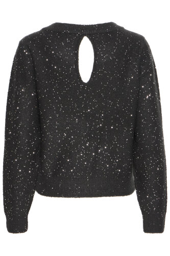 Glitzerpullover &quot;gldANNLIE&quot; mit Schleifendetail