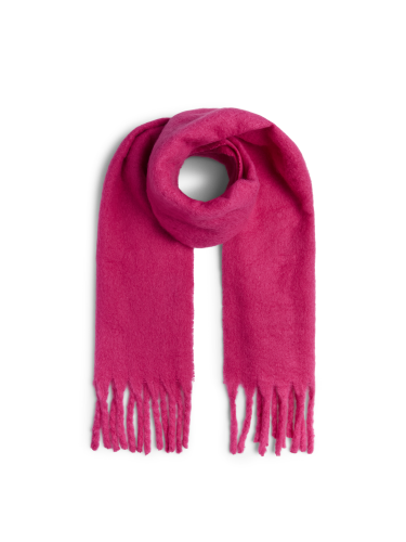Schal mit Fransen "gldNIKITA" in Beetroot Purple