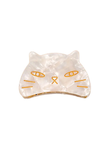 Haarklammer "gldKITTY" in holoweiß