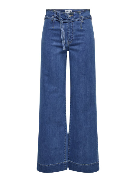 Weite Jeans "gldJUICY" in  medium blue denim