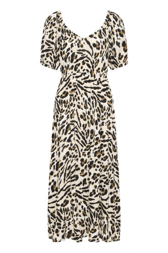 Langes Leo-Kleid &quot;gldMARRAKECH&quot; aus Viscose