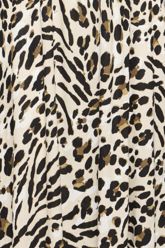 Langes Leo-Kleid &quot;gldMARRAKECH&quot; aus Viscose