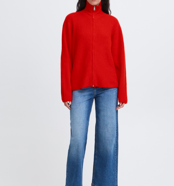 Strickjacke &quot;gldDUCIE&quot; in rot