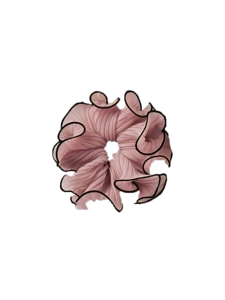 Chiffon-Scrunchie &quot;gldLILI&quot; in ros&eacute;