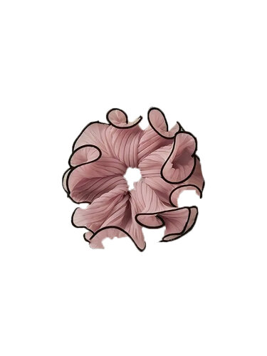 Chiffon-Scrunchie "gldLILI" in ros&eacute;