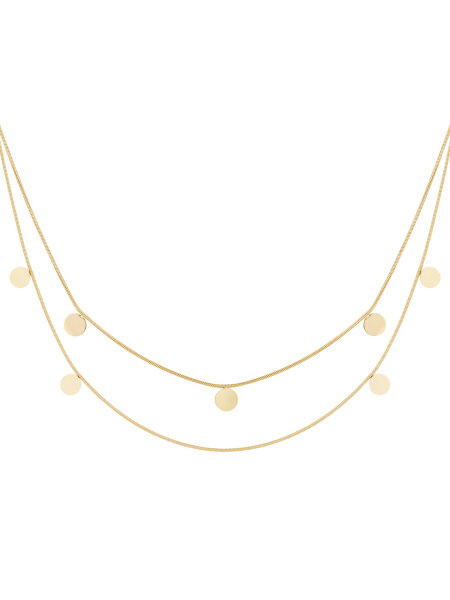 Doppelte Kette &quot;gldCHARLY&quot; in gold