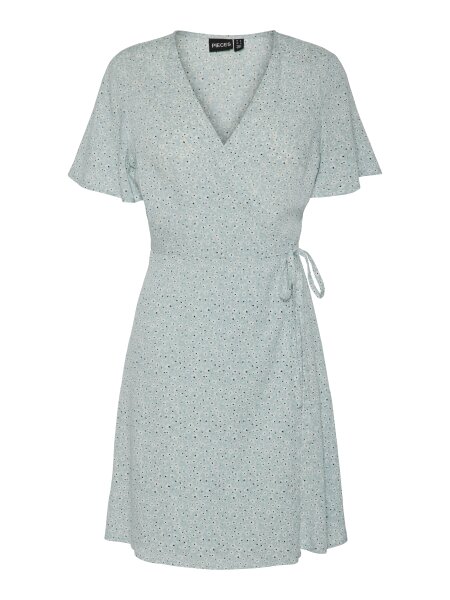 Hellblaues Wickelkleid "gldTALA" aus Viskose