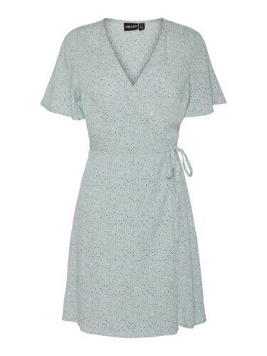 Hellblaues Wickelkleid &quot;gldTALA&quot; aus Viskose