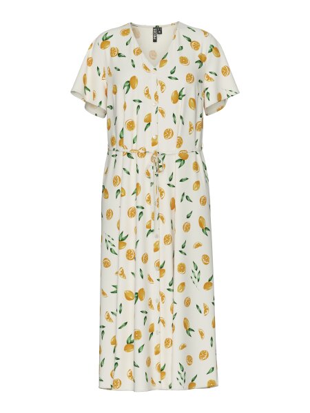 Langes Kleid "gldNYA" mit Zitronen aus Viscose