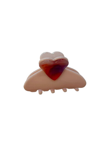 Haarklammer "gldODETTE" in rosa/rot