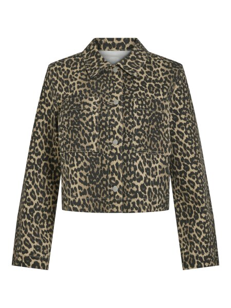 Jacke mit Leoprint &quot;gldCHIA&quot; aus Baumwolle