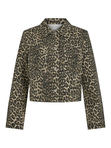 Jacke mit Leoprint &quot;gldCHIA&quot; aus Baumwolle