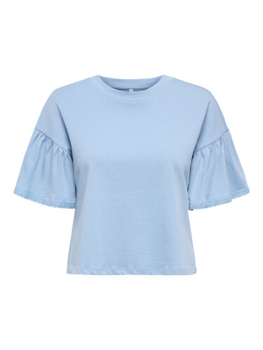 T-Shirt &quot;gldALEX&quot; mit Spitzendetails am Arm in...