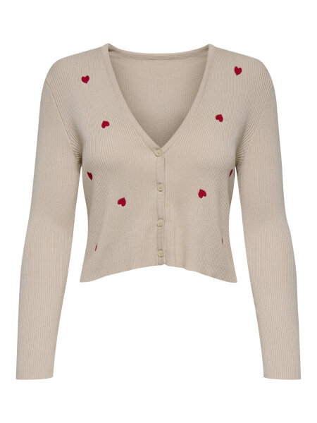 Strickjacke mit Herzchen &quot;gldEMBA&quot; in zwei Farben