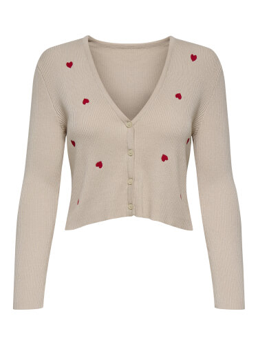 Strickjacke mit Herzchen &quot;gldEMBA&quot; in zwei Farben