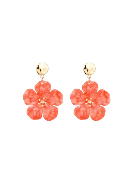 Ohrringe &quot;gldTAMMI&quot; mit orangenen Bl&uuml;ten
