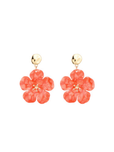 Ohrringe &quot;gldTAMMI&quot; mit orangenen Bl&uuml;ten