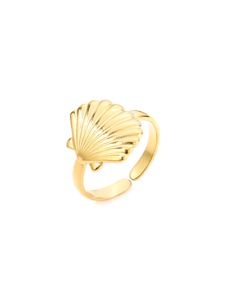 Ring &quot;gldBEACH&quot; Muschel