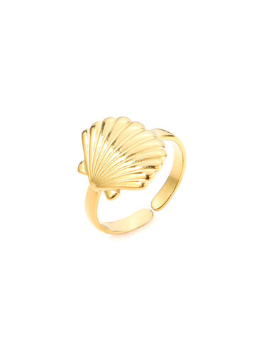 Ring &quot;gldBEACH&quot; Muschel