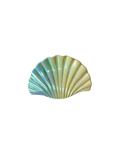 Haarklammer &quot;gldSHELL&quot; klein gr&uuml;n/blau